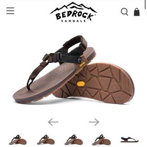 Bedrock sandals Carin Geo 3D footbed - Brown size 9 women / size 8 men